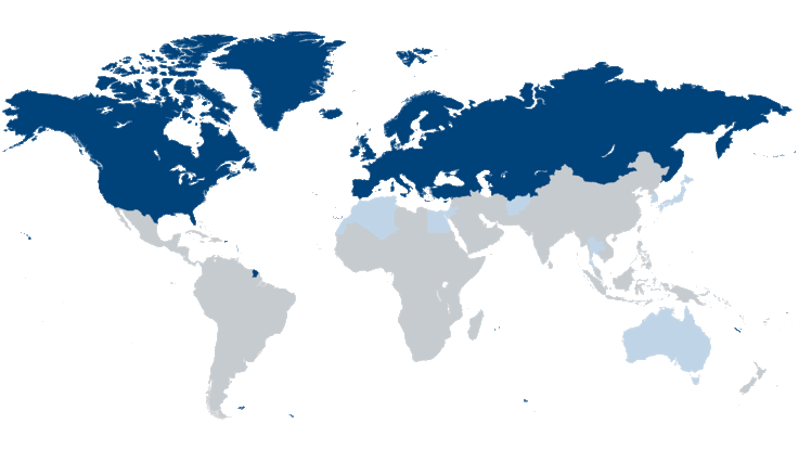 Overview map of the OSCE region