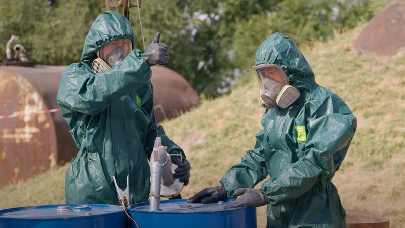  Experts remove Samin, a toxic rocket fuel component, from Novopavlovka, Kyrgyzstan, in 2024