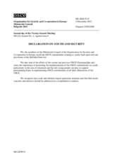 Declaration on Youth and Security